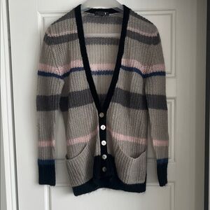 Aritzia Talula Knit striped Cardigan